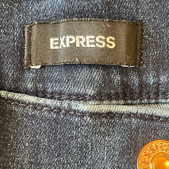 Express Womens Flare High Rise Stretch Hi Rise Jeans Size 10 R - Picture 3 of 13